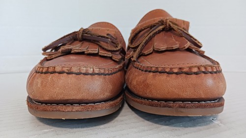 Orvis Mens Leather Tassel Loafers with Vibram Sole Size 10D FREE SHIPPING - Picture 7 of 9