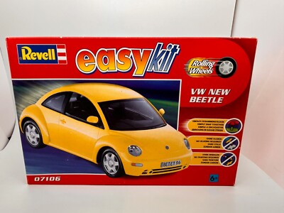 Revell Easy Kit 07106 Volkswagen VW New Beetle 9c gelb Steck Auto Bausatz 1:25