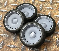 Resin 21/20 Inch Slotted Smoothie model car wheels/tires, 1/24 1/25 Scale