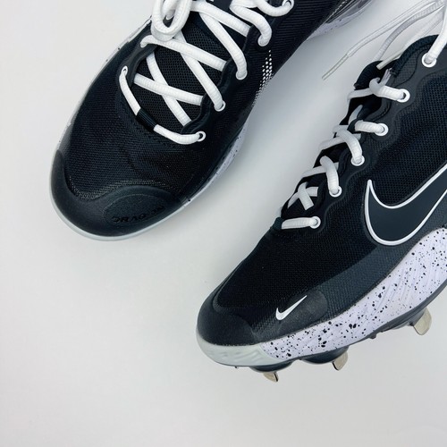Alpha Huarache Elite 3 Low 'Black White' CK0746-010 Cleat - Picture 3 of 7