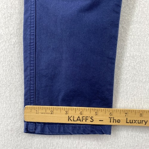KITH Pants Youth 12 KIDS Classic Cargo Tapered Snap Front Cotton Poplin Blue - Picture 15 of 16