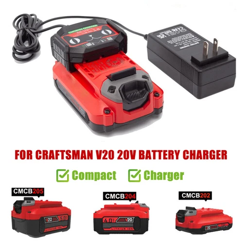 Battery Charger Replacement For Craftsman 20V MAX V20 Series Li-ion Battery - Picture 11 of 11