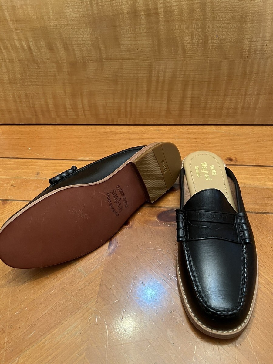 GH BASS 9 M, MENS WINSTON MULE WEEJUNS- BLACK | eBay