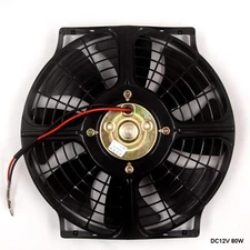 DC12V 80W Car Truck Universal Slim Electric Radiator Engine Cooling Fan 10-inch 