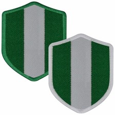 Aufn&auml;her NIGERIA Wappen 7 x 5,6cm Bestickt Flagge Patch FanShirts4u