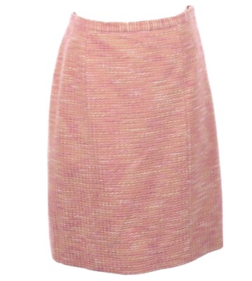 Moschino Cheap & Chic Pink Tweed Pencil Straight Skirt Women's Size 10 Career
