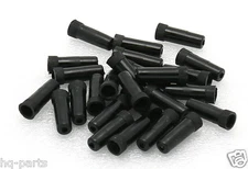 25 BICYCLE PLASTIC BRAKE CABLE HOUSING FERRULES CAPS 5MM NEW BLACK