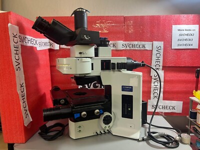 OLYMPUS BX61 FLUORESCENCE MICROSCOPE W PRIOR MOTORIZED STAGE BX61TRF