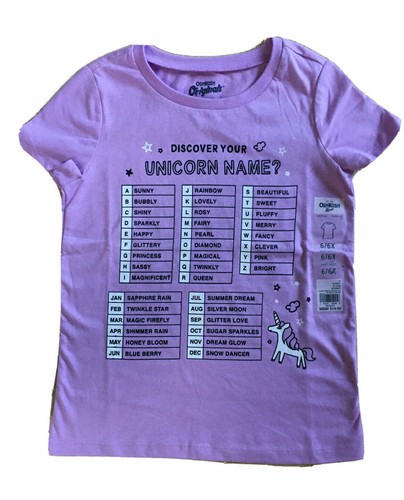 Assorted designer brands Girl's Unicorn T-Shirts; Sizes: 4 thru 12 - Picture 9 of 15
