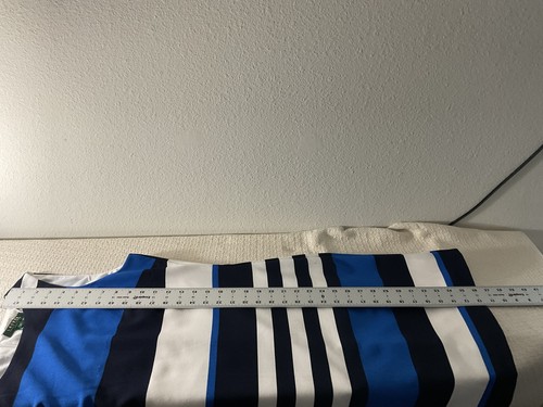 Lauren Ralph Lauren Women's Dress Size 12 Blue Black White Striped Sleeveless - Picture 7 of 11