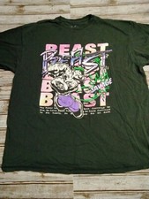 Popeye Beast Savage Men’s Black T-Shirt Size 2XL Made in USA 100% Cotton
