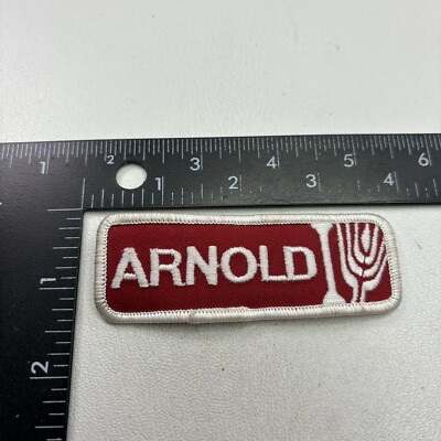 Red & White NAME ARNOLD Patch P022