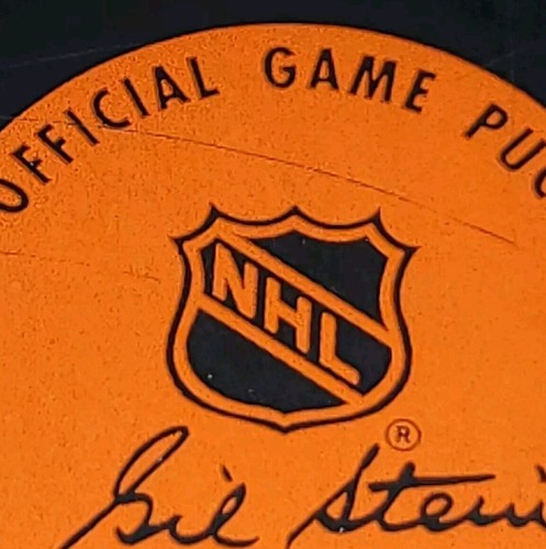 PHILADELPHIA FLYERS NHL VINTAGE GIL STEIN INGLASCO PRO MODEL OFFICIAL GAME PUCK - Bild 8 von 13