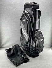 CALLAWAY SOLAIRE - Golf Cart Bag Black White Gray 6-Way with Rain Cover