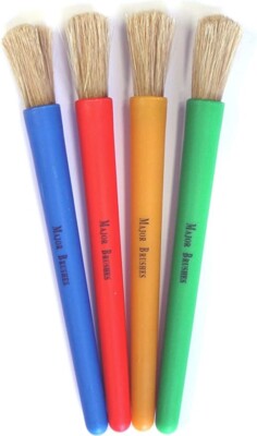 Major Pinsel farbige mollige Pinsel - 4er Set
