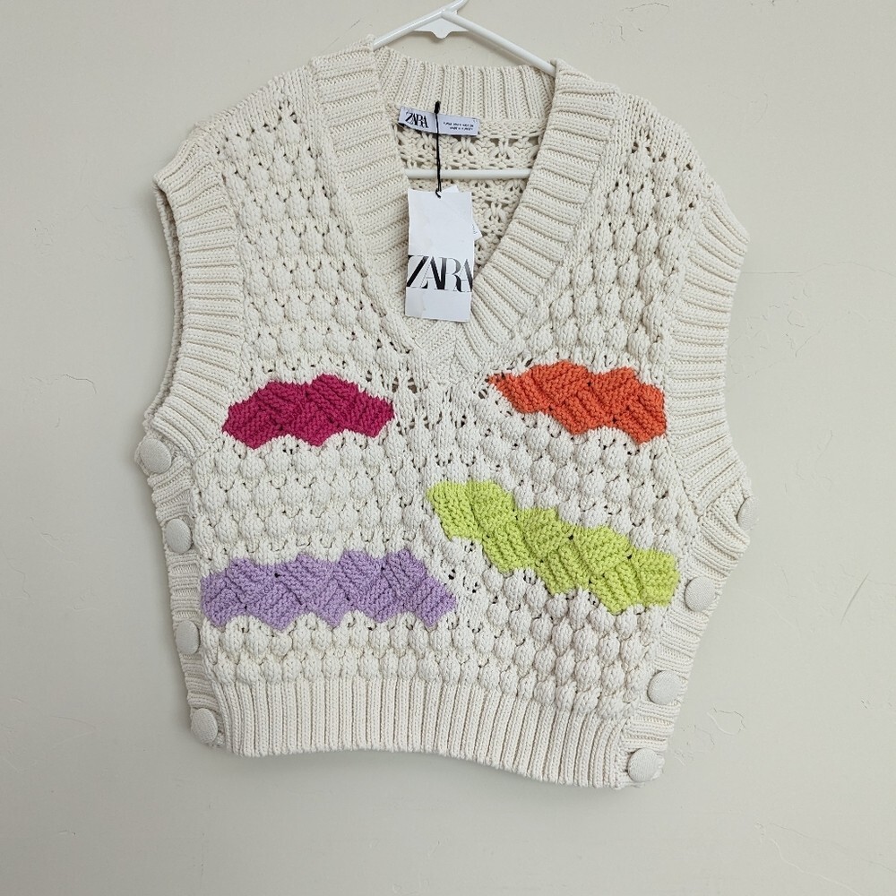 ZARA WOMEN COLORBLOCK KNIT VEST MULTICOLOR S M NWT | eBay ZARA WOMEN COLORBLOCK KNIT VEST MULTICOLOR S M NWT | eBay
