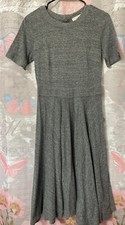 Ann Taylor LOFT Short Sleeve Knit A-line Dress Size 4 Gray