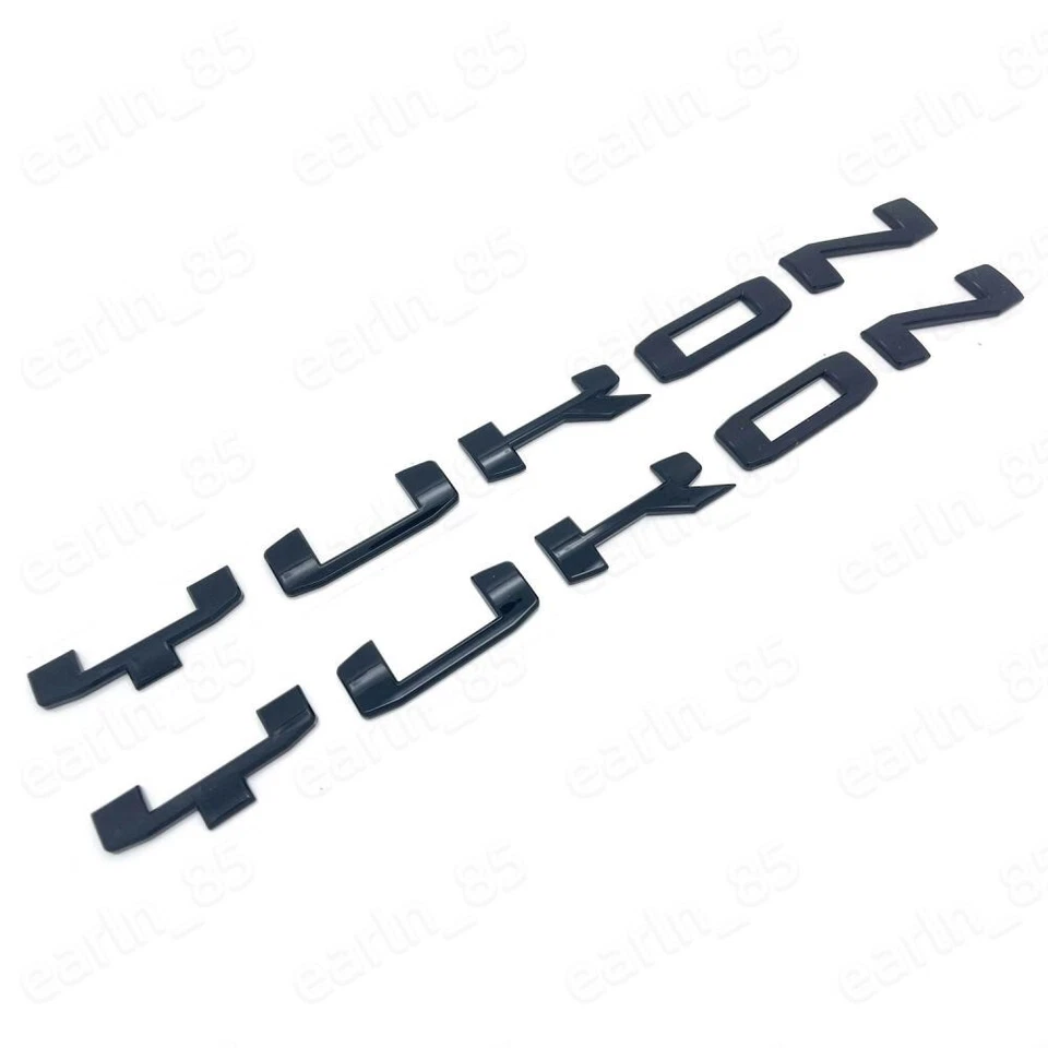 Placa de identificación de puerta GMC Yukon 2021-25 2 piezas logotipo letra insignia emblema yukon XL brillante Foto 2 de 4