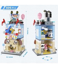 Bloques de construcción para niñas, kit de construcción de tienda de juguetes, juego de casa