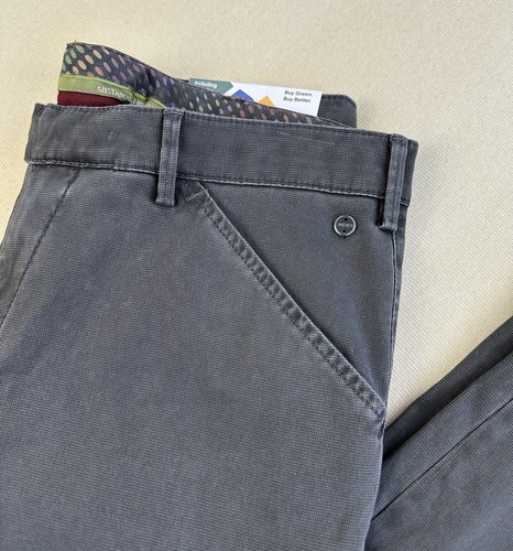 Meyer Chicago Trousers Men Size 52 US 36 X 33 Dark Grey Organic Cotton Pant $295 - Picture 13 of 24