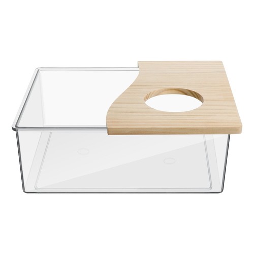 Bain De Poussière Poulet GHWMYD 63,5 X 15,9 Cm - Récipient Shaker Réglable Avec 10 Clous Pour Poules Canards Dindes - Sans Fond