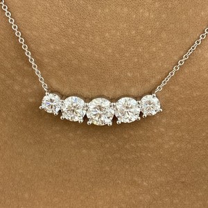 3.2ct IGI Certified E/VVS2 Lab Created Diamond Statement Necklace White Gold