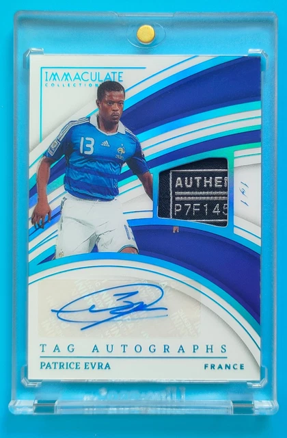 2023-24 Panini Immaculate Soccer Patrice Evra Tag Autographs 1/1!