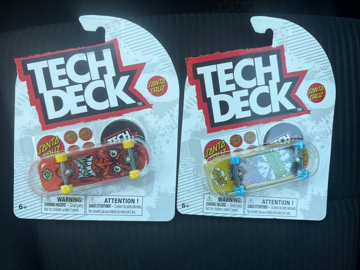 New 2026 Tech Deck Santa Cruz Lot of 2 Fingerboards Rare HTF New