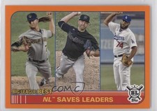 2021 Topps Big League Best Orange Kenley Jansen Josh Hader Brandon Kintzler 3f4