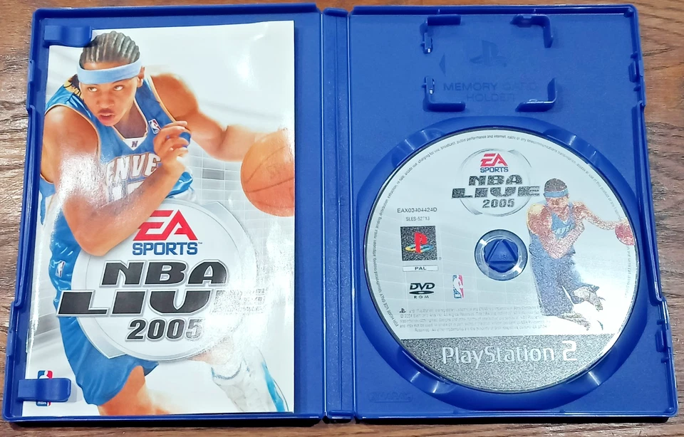 NBA Live 2005 PS2 disc and manual - actual item