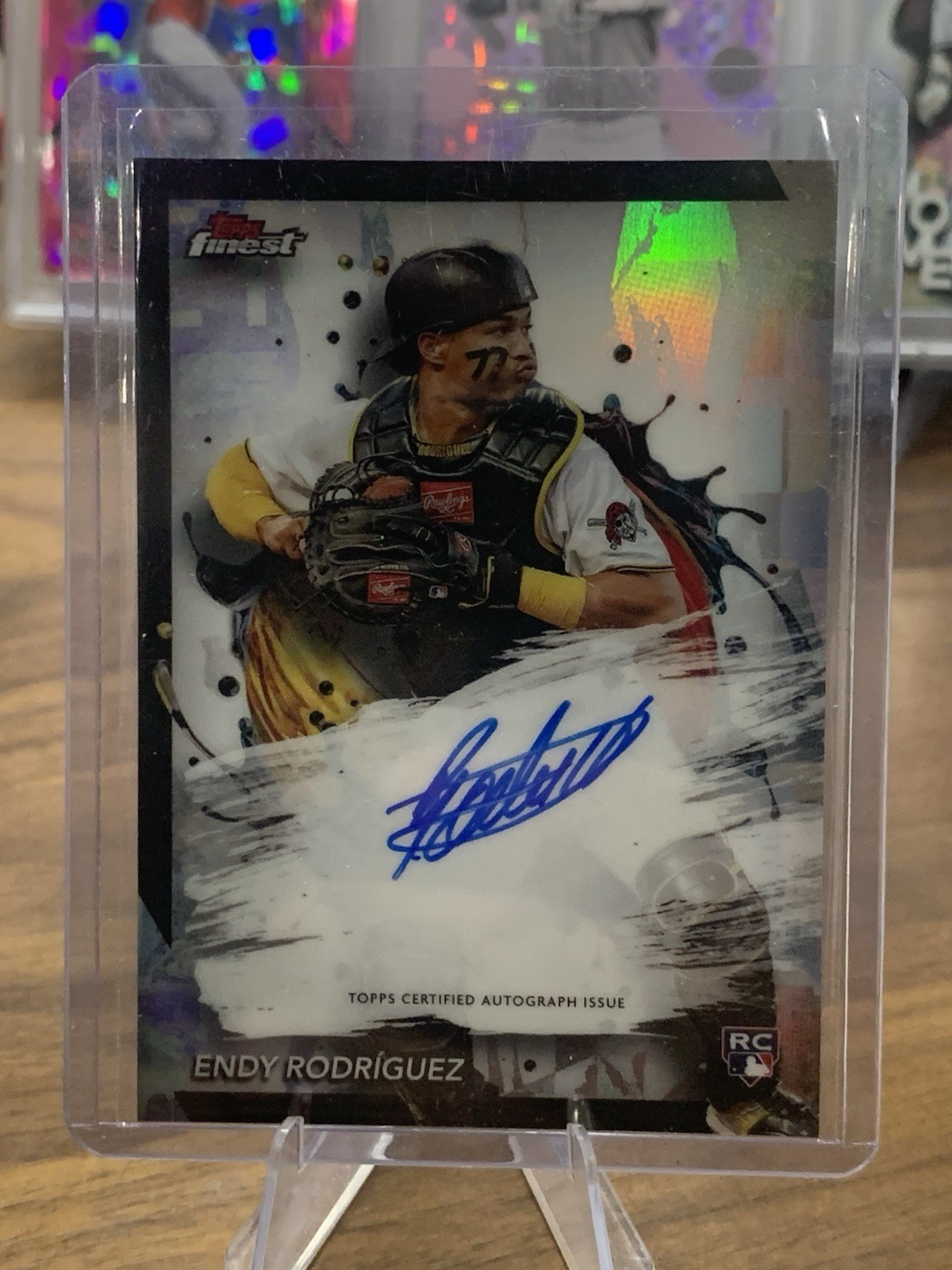 Endy Rodriguez RC 2024 Topps Finest Baseball Autographs #FA-ER Pirates