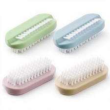 4 Pack Nail Brush for Cleaning Fingernails, Two Sided Fingernail Mixed Colors