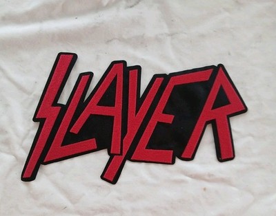Slayer Logo  Large Battle Vest Embroidered Back Patch 9.1/2'' x 6'' Licensed