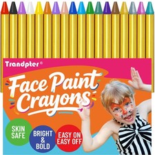 Halloween Face Paint Crayons for Kids - 18pcs Non-Toxic, Washable Face Paint ...