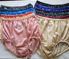 12pc Plus Underwear Comfort Granny panties Nylon Woman Man Briefs Waist 44"-48"