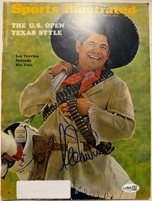#ad LEE TREVINO Signed Sports Illustrated Magazine 6 9 1969 US Open HOF JSA $69.99