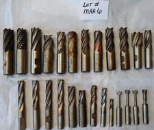 25 Pc. Lot of Used Cobalt Roughing End Mills 3/8" to 1-1/8"
