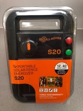 Gallagher G341424 S20 6 V Solar-Powered Fence Energizer 334540800 sq ft