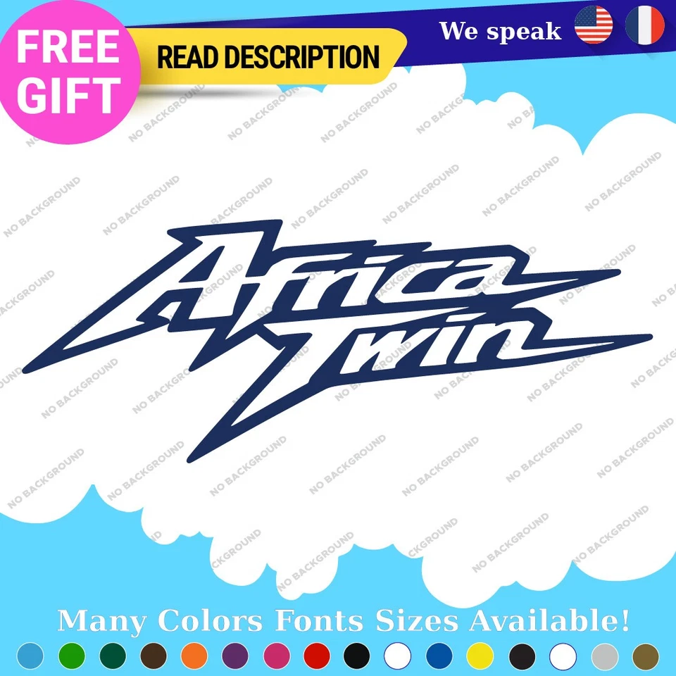 Fit Africa Twin Decal Sticker Vinyl Honda CFR 1000 Adventure Motorcycle 1100 Kit Foto 2 de 4