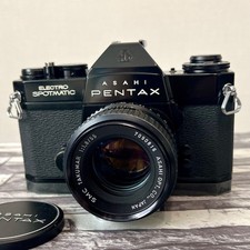 Pentax Electro Spotmatic ES Black SLR Film Camera w/ SMC Takumar 55mm F1.8 Lens