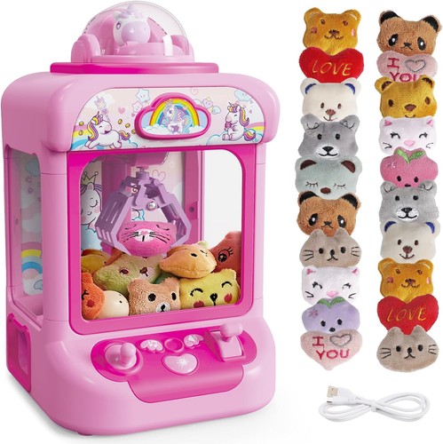 Claw Machine for Kids, Mini Vending Girls Unicorn Toys, Candy...