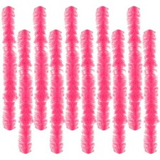 pcs Feather Boas 5ft Artificial Fluffy Boas Colorful Feather Boas Set 10 Pink
