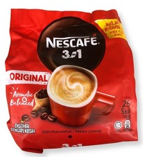 1 pack Nescafe 3 In 1 Original Classic 18gm x 25 Sticks Premix Instant Coffee