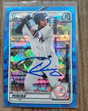 Everson Pereira Signed 2020 Bowman Baseball Card #BCP-51 Yankees Whitesox Sapphi