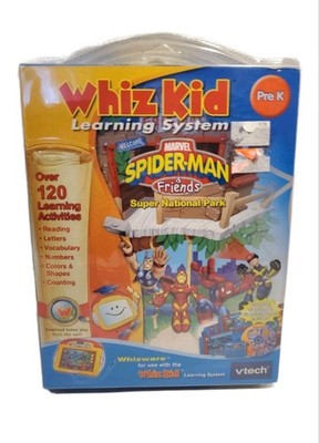 NEW Sealed VTech Whiz Kid Learning System: Spiderman & Friends Whizware | Pre-K