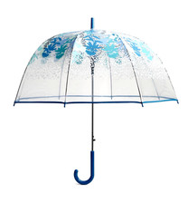 Vera Bradley Rare Auto Open Camofloral Cheetah Dome Bubble Umbrella NWT
