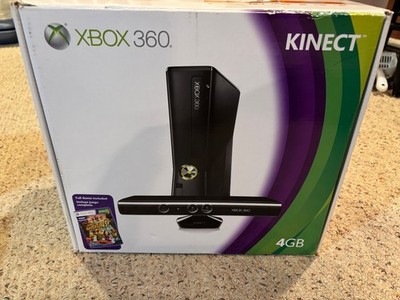 Xbox 360 4GB Console With Kinect Video Game System With / Box