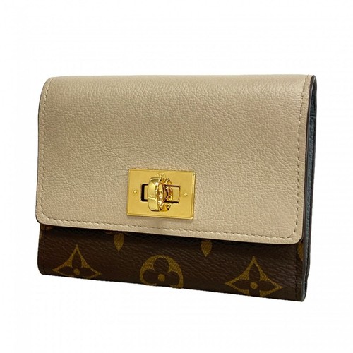 Louis Vuitton Three-Fold Wallet Monogram Portefeuille Victoire M82398 Greige