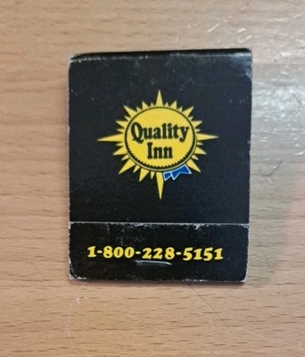 Quality Inn Matchbook Vintage Troy IL Unstruck c1980s