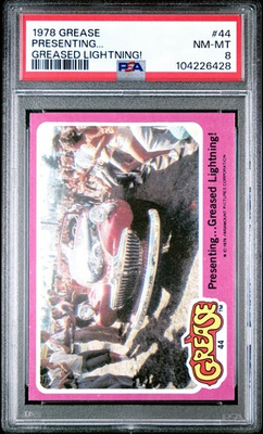 #ad 1979 TOPPS GREASE 44 PRESENTING GREASED LIGHTNING PSA 8 $65.00